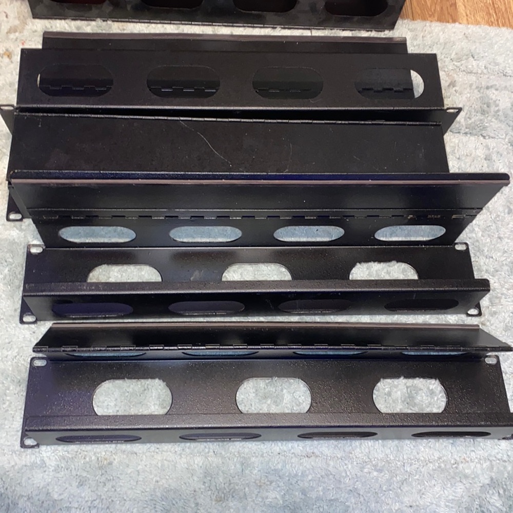 19” Server Black Rack Mount Cable Trays components tray , Black 19 inch rackmoun